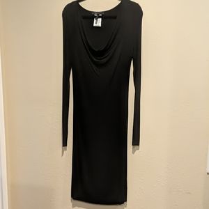 BCBG Maxazria black stretch dress Sz Large